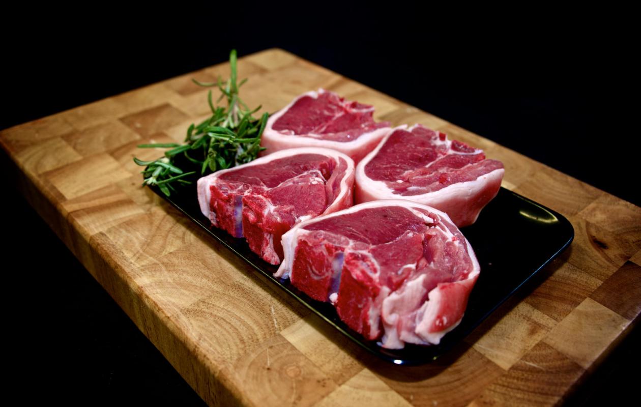 Double loin lamb chops Ballards Butchers