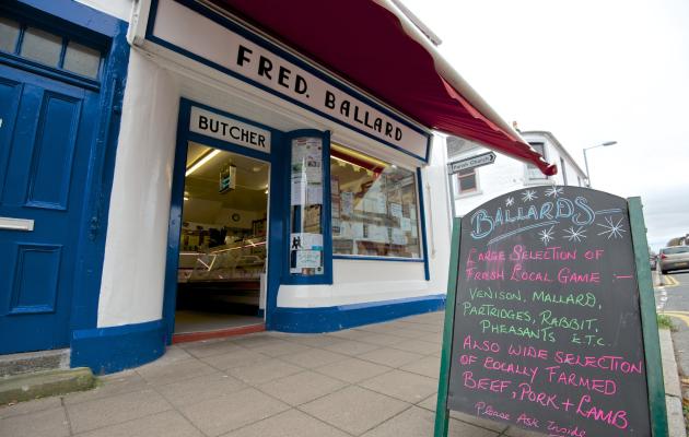 Ballards Butchers shop in Castle Douglas